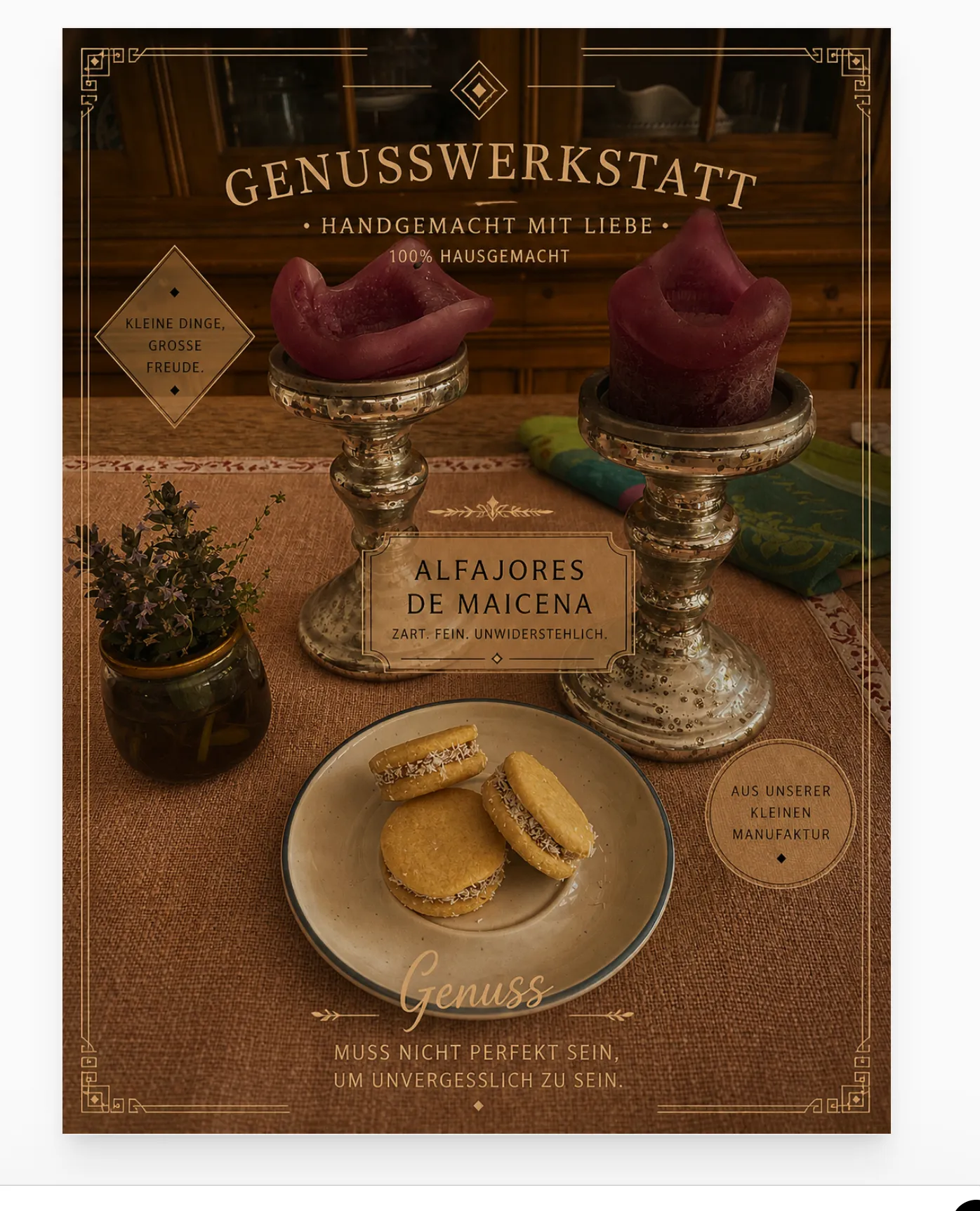 Alfajores de Maicena aus Diegos Genusswerkstatt, zart und unwiderstehlich